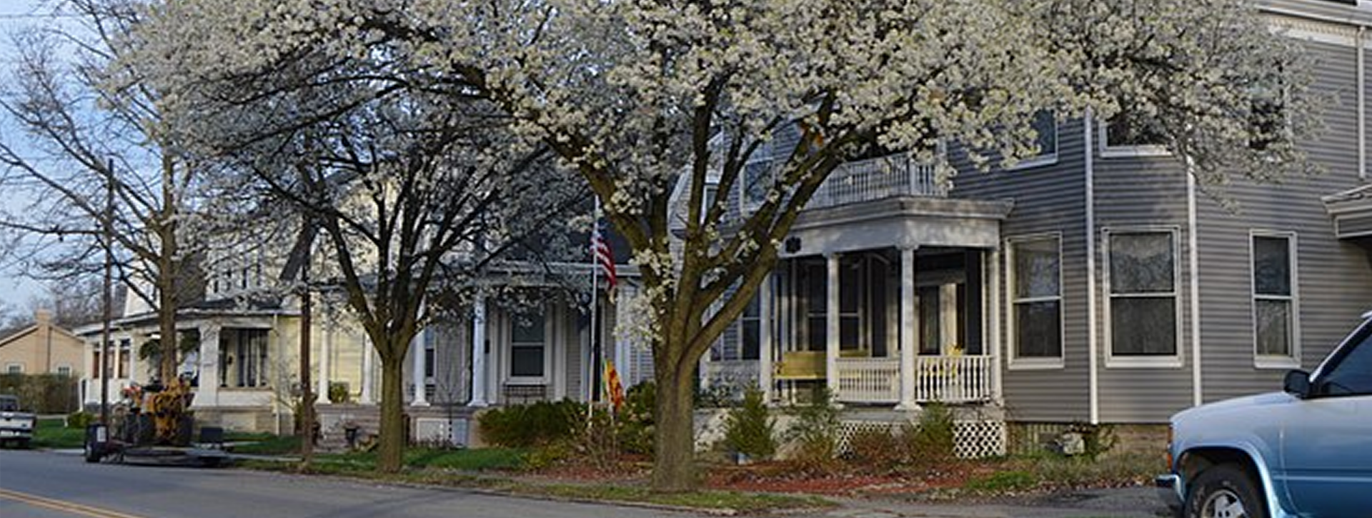 Street view of homes